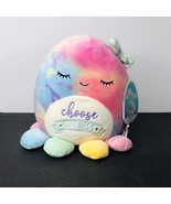 Squishmallows Choose Kindness Opal Octopus 8” Plush Tie Dye Kelly Toy Ne... - $24.70