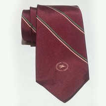 Huddersfield Men Dress Burgundy Red Silk Blend Necktie Stripes 57&quot; Long 3&quot; wide  - £6.15 GBP