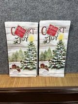 2-KAY DEE DESIGNS Evergreen Winter Trees~Dual Purpose Terry Towels~16&quot;x26″ - £9.42 GBP