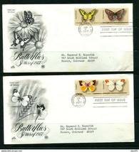 USA  1977 2 First day issue Covers  Butterflies 11289 - $4.95