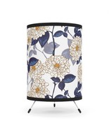 White Chrysanthemum Flowers Tripod Table Lamp USCA Plug - $1,863.07 MXN