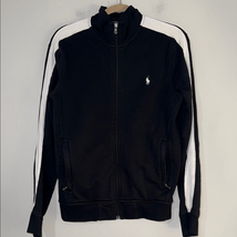 Polo by Ralph Lauren Black and White Zip Up Sweater - $10.78