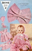 Vintage knitting pattern for baby dolls/ reborn layette Bestway B2499. PDF - $2.15
