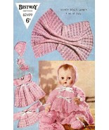 Vintage knitting pattern for baby dolls/ reborn layette Bestway B2499. PDF - £1.69 GBP