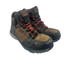 Keen Men&#39;s 6&quot; Redhook Carbon-Fiber-Toe Hiking Work Boots Brown Size 11D - £37.96 GBP