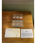 1972 United States Mint Uncirculated 11 Coin Set BU P and D Mint with En... - $167.11 MXN