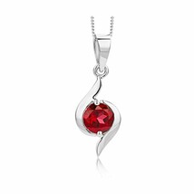 Miore Ruby 9 ct White Gold Pendant on 45 cm Chain  - $542.00