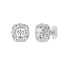 Authenticity Guarantee 
14k White Gold 2Ct TDW Lab Created Cushion Diamond Ha... - £1,628.92 GBP