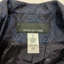 Jones New York RN#54050 Women's Blue/Black One-Button Blazer Jacket Size 8 image 3