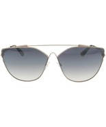 Tom Ford FT563 28C Pale Gold Blue Gradient Lens Sunglasses 64mm Authentic - $154.23