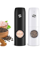 Electric Salt and Pepper Grinder Set Mill Shakers USB Rechargeable Black... - €25,68 EUR