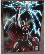 Marvel Thor Glossy Print 11 x 17 In Hard Plastic Sleeve - £19.71 GBP