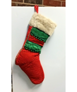 Christmas stocking  red green velvet xA31625.Rdgn - $47.99