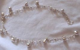 Silver conus balls anklet - £20.44 GBP