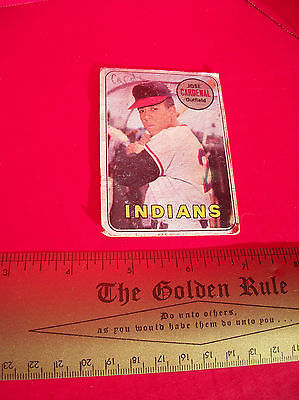 Primary image for Baseball MLB Trading Card #325 Topps Jose Cardenal Indians Major League Sport
