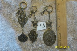 purse jewelry bronze color keychain backpack dangle charms  13 lot of 3 - £6.75 GBP
