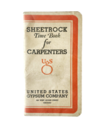 1936 United States Gypsum Sheetrock Time Book USG Carpenters Booklet F10 - $34.29 CAD