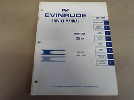 1969 Evinrude Sportster 25 HP 25HP Service Shop Repair Manual 25902 2590... - $44.99