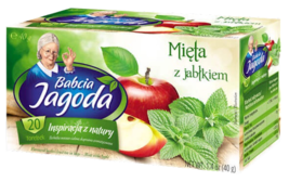 Grandma's Tea *Ceaiul Bunicii* MINT & APPLE 20 Tea Bags Made in Poland - £4.68 GBP