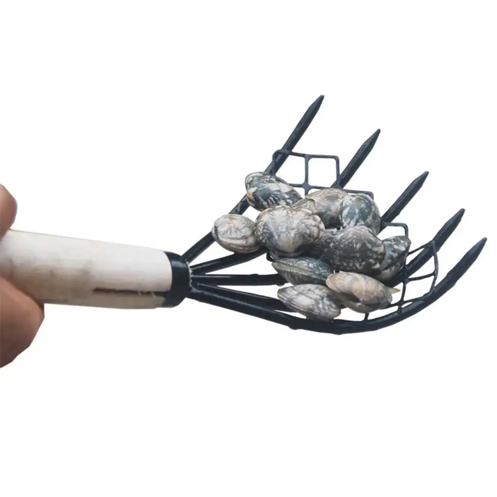Clam Rake 5 Claw Home  Beach Conch Dig Seafood Accessories Tool Useful With Net  - £162.68 GBP