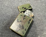 1995 ZIPPO Army Camo Camouflage Green Matte Finish Cigarette LIGHTER - $24.75