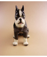 Vintage Boston bull terrier  figurine - Bulldog statue - vintage made in... - £51.36 GBP