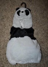 Unisex Panda Black &amp; White Plush Vest 1 pc Halloween Costume-size 12-18 mths - £11.87 GBP