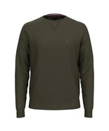 Tommy Hilfiger Men&#39;s Essential Crewneck Sweater Army Green XS B4HP - £19.50 GBP
