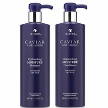 Alterna CAVIAR Anti-Aging Replenishing Moisture Shampoo &amp; Conditioner 16... - £60.54 GBP