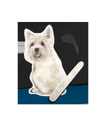 West Highland Terrier Westy dog rear window wiper wagging tail sticker - $12.99