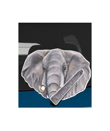 Elephant head rear window wiper wagging tail sticker - $12.99