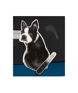 Boston Terrier dog rear window wiper wagging tail sticker - $241.56 MXN