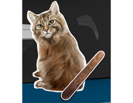 Maine Coon cat rear window wiper wagging tail sticker - £10.23 GBP