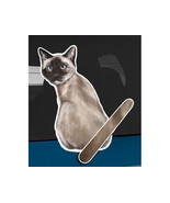 Siamese cat rear window wiper wagging tail sticker - £10.16 GBP