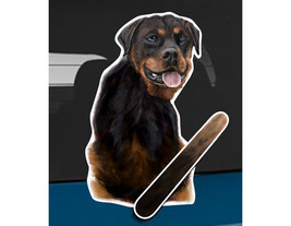 Rottweiler dog rear window wiper wagging tail sticker - £10.21 GBP