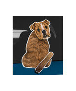 Bulldog dog rear window wiper wagging tail sticker - $12.99