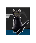 Black cat rear window wiper wagging tail sticker - £10.16 GBP