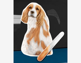 King Charles dog rear window wiper wagging tail sticker - $12.99