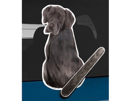 Great Dane dog rear window wiper wagging tail sticker - £10.19 GBP