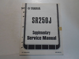 1982 Yamaha Sr250 J Supplementary Service Manual Factory Oem Book 82 Dealership Z - $70.11