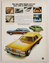 1974 Print Ad Oldsmobile Station Wagons Custom, Vista, and Supreme Cruisers Olds - £13.90 GBP