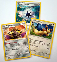  Pokémon 3-pack TRADING CARDS  Aegislash 681 Stoutland 508 STAGE 2 &amp; Energy - £2.72 GBP