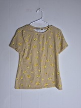 ISAAC MIZRAHI LIVE Short Sleeve Floral Blouse Women&#39;s Size XS - $145.74 MXN