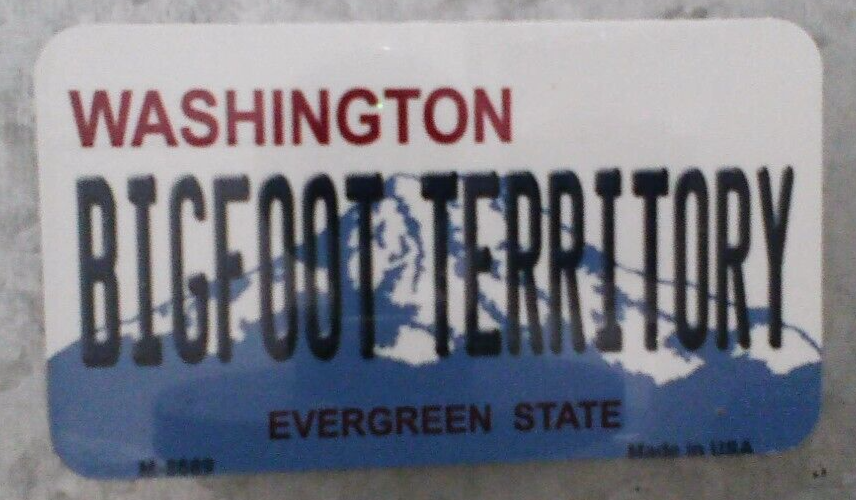 Bigfoot Territory Washington Metal Magnet - $10.00