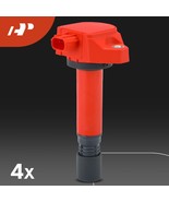 Yellow APM Set of 4 Ignition Coil Pack and Iridium Spark Plugs Compatible - $162.42 CAD
