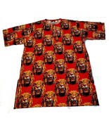 Red Traditional Lion Head Isiagu Ichie Men&#39;s Top Wt Chain Buttons.Flanne... - €87,11 EUR+
