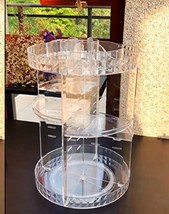 360° Rotating Makeup Organizer with 8 Layers, Clear - $43.55