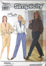 SIMPLICITY Uncut Sewing Pattern 9869 Christie Brinkley DD Misses 4 6 8 10 - £6.98 GBP