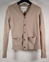 Marc By Marc Jacobs 100% Cashmere V Neck Cardigan Beige Womens XL - $138.60