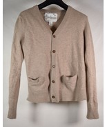 Marc By Marc Jacobs 100% Cashmere V Neck Cardigan Beige Womens XL - £110.65 GBP